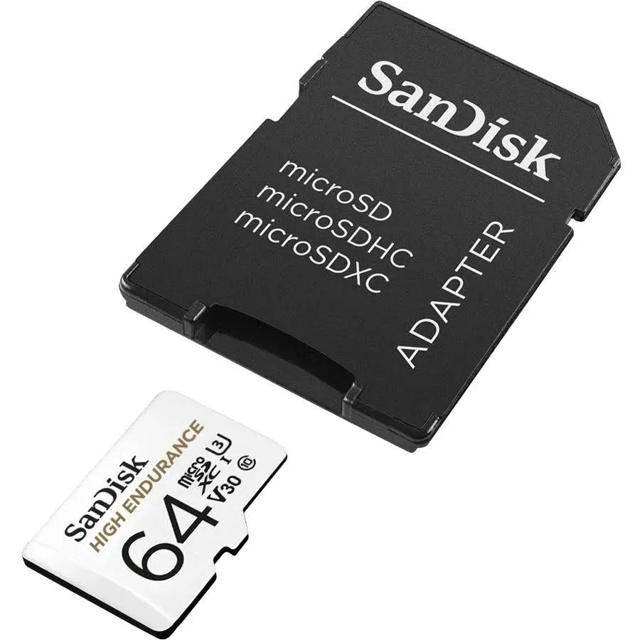 SanDisk 256GB MAX Endurance microSDXC Card with Adapter for Home Security Cameras and Dash cams - C10, U3, V30, 4K UHD, Micro SD Card - SDSQQVR-256G-GN6IA