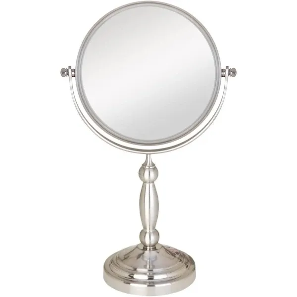 Zadro 10X/1X Magnification Two-Sided Swivel Vanity Makeup Mirror