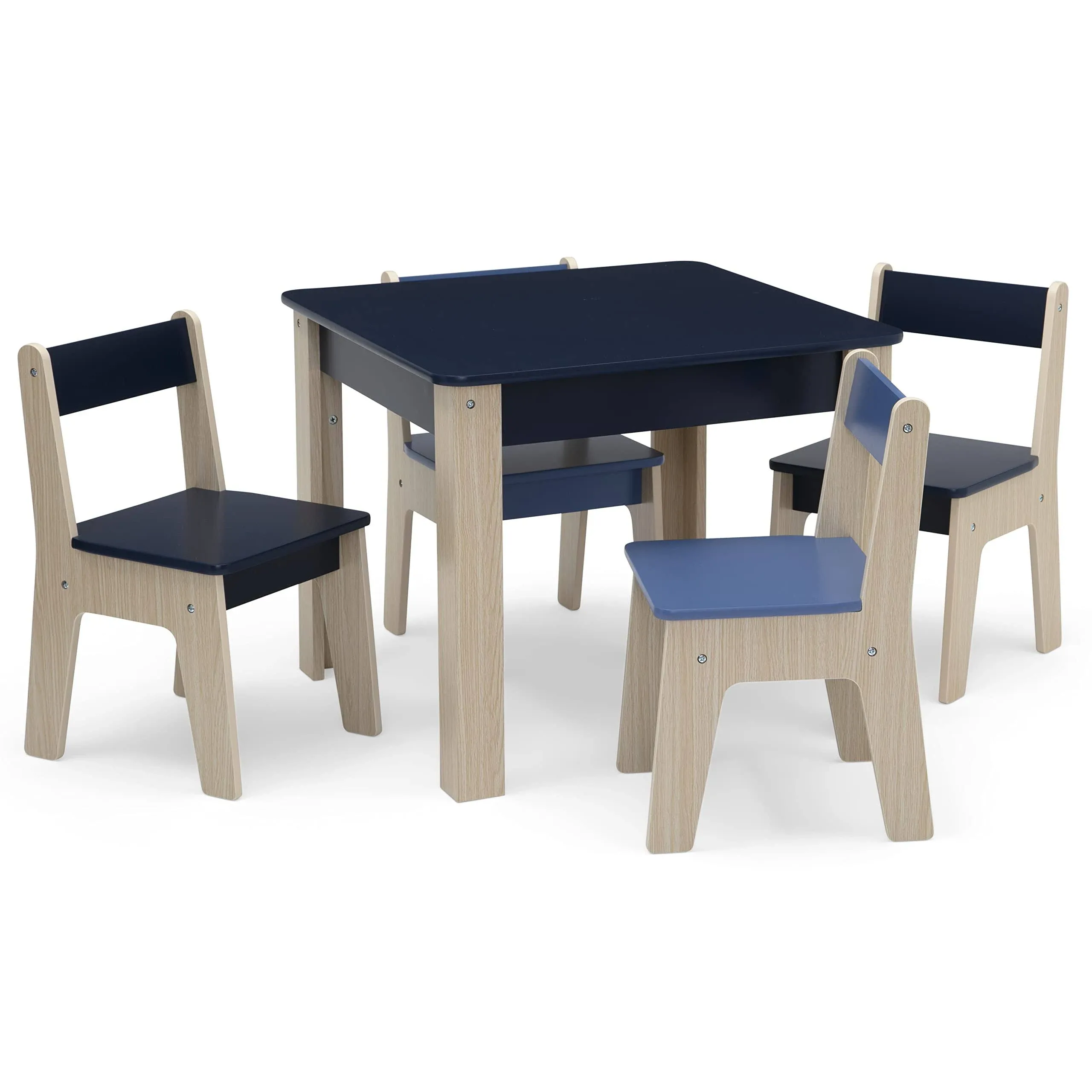 Gapkids by Delta Children Table and 4 Chair Set - Blush/Natural