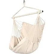 Highwild Hammock Chair Hanging Rope Swing - Max 500 Lbs - 2 Cushions Included...