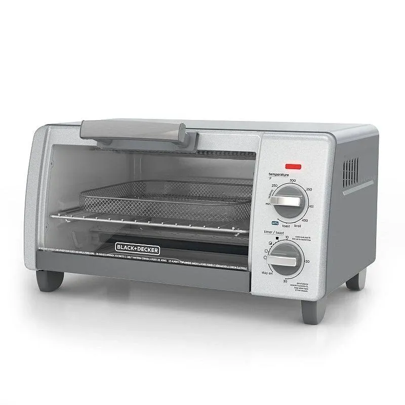 4-Slice Gray Toaster Oven