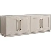 Tillman 68 in. Alder White Rectangular TV Stand fits TV's up to 75 in.