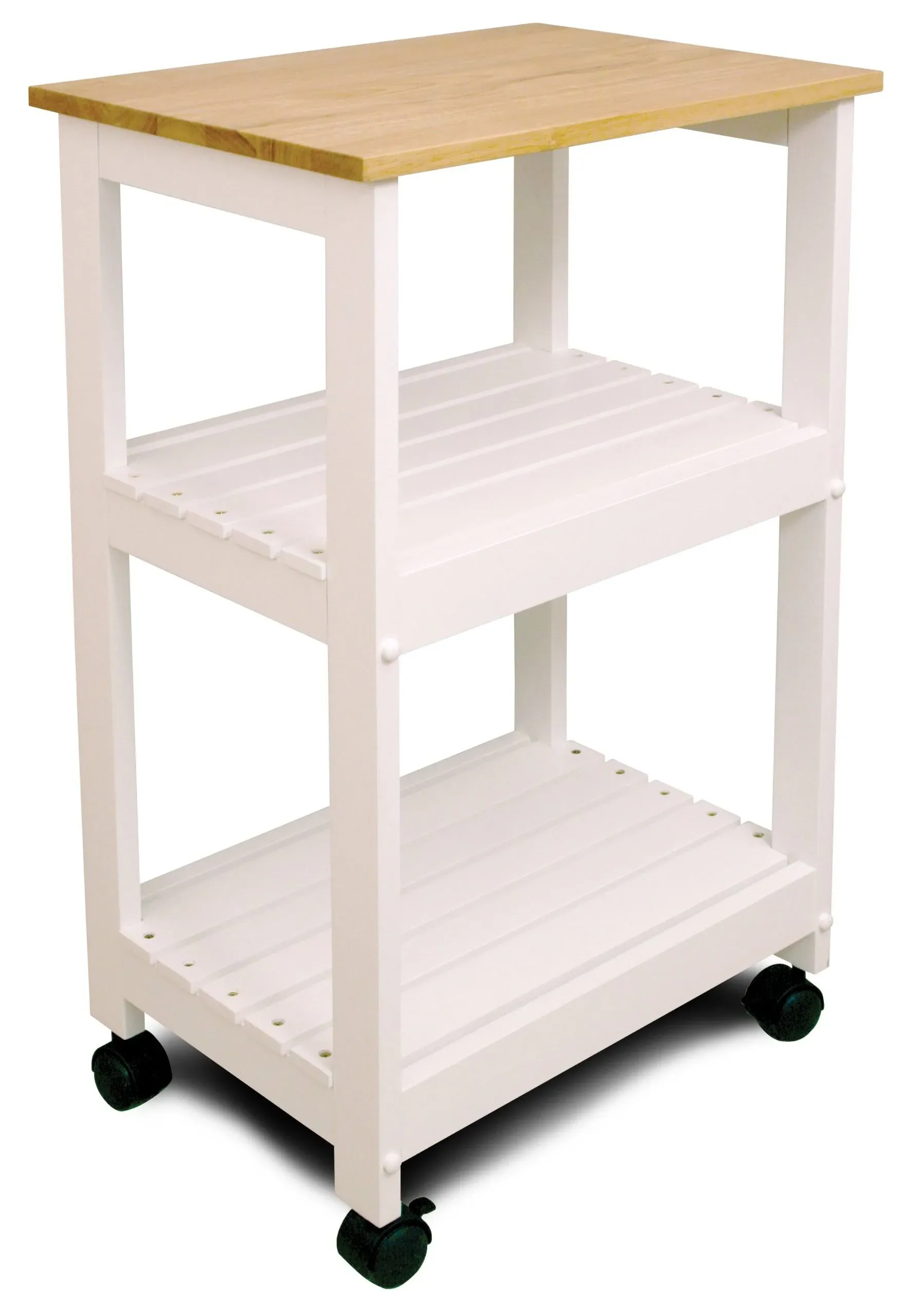 Microwave Utility Cart in Whte - Catskill Craftsmen 81515