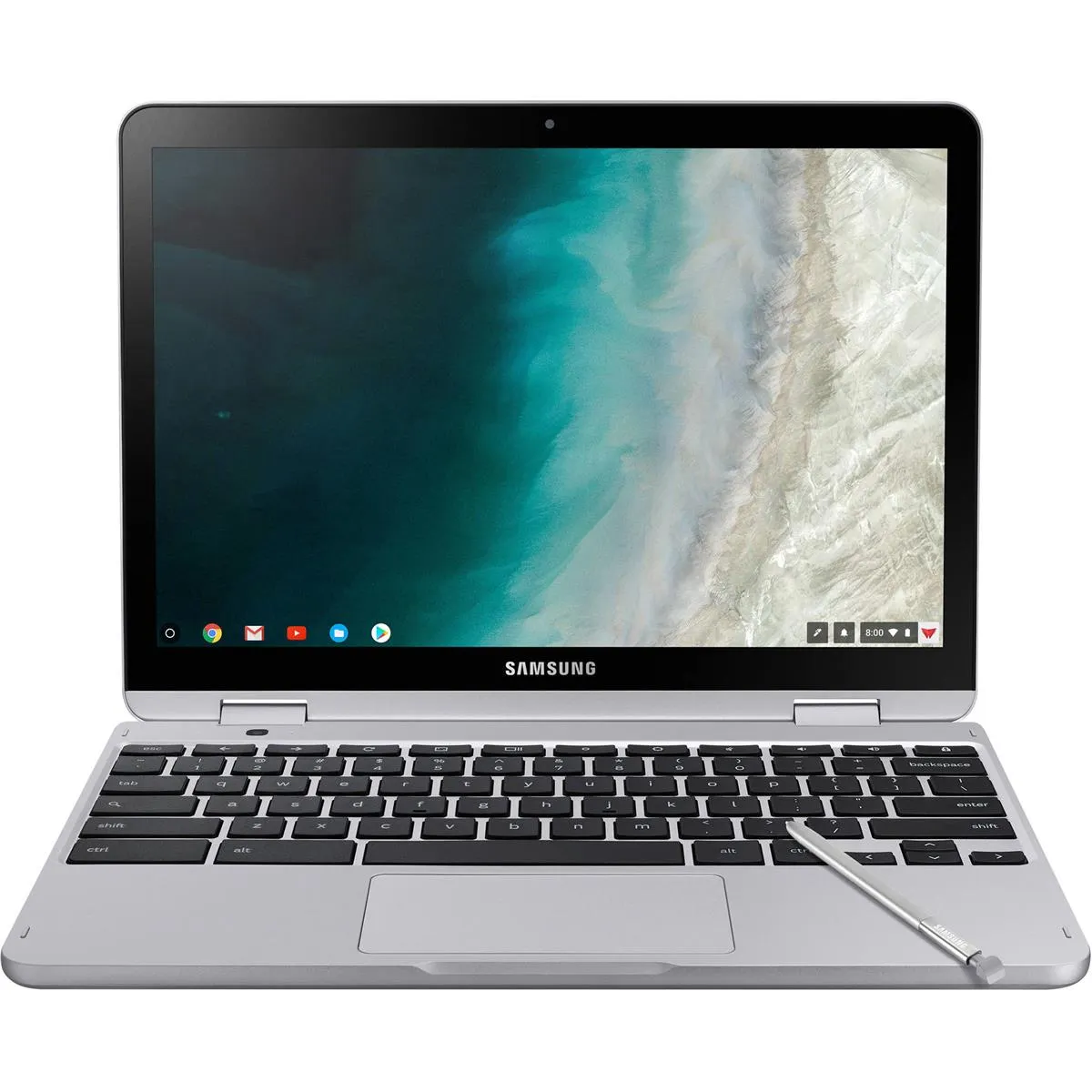 Samsung Chromebook Plus V2 2-in-1 Laptop- 4GB RAM, 64GB eMMC, 13MP Camera, Chrome OS, 12.2", 16:10 Aspect Ratio- XE520QAB-K03US Light Titan 