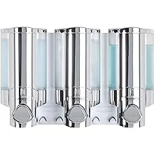 Better Living Products 76345-1 Aviva Three Chamber Dispenser, Chrome