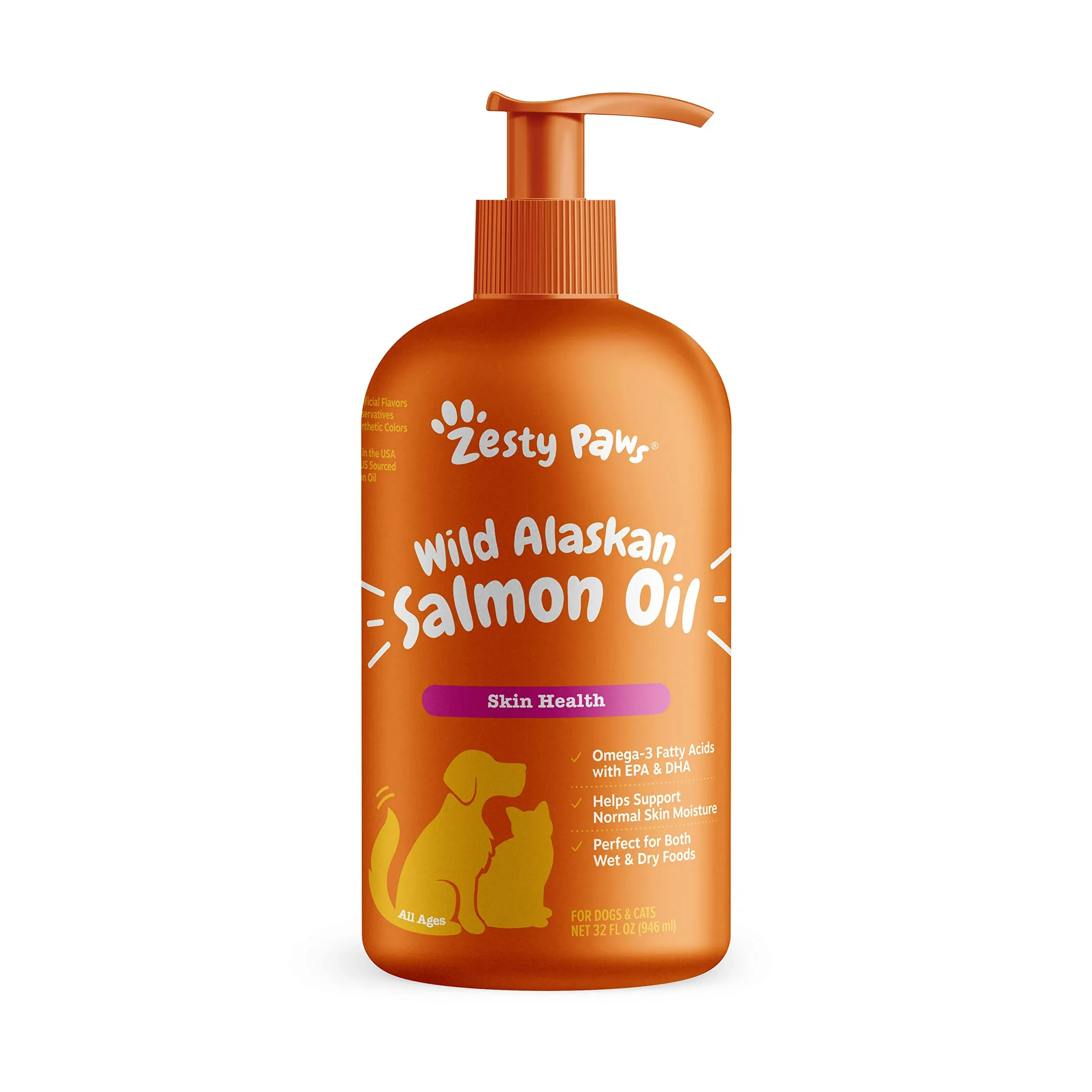 Zesty Paws Wild Alaskan Salmon Oil Formula for Dogs, 32 fl. oz.