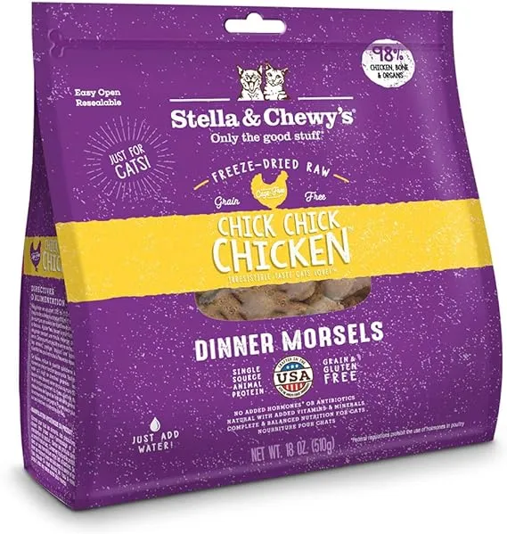 Stella & Chewy's Chick Chick Chicken Freeze-Dried Cat Food - 18 oz bag