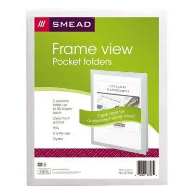 Smead Frame View Poly Two-Pocket Folder