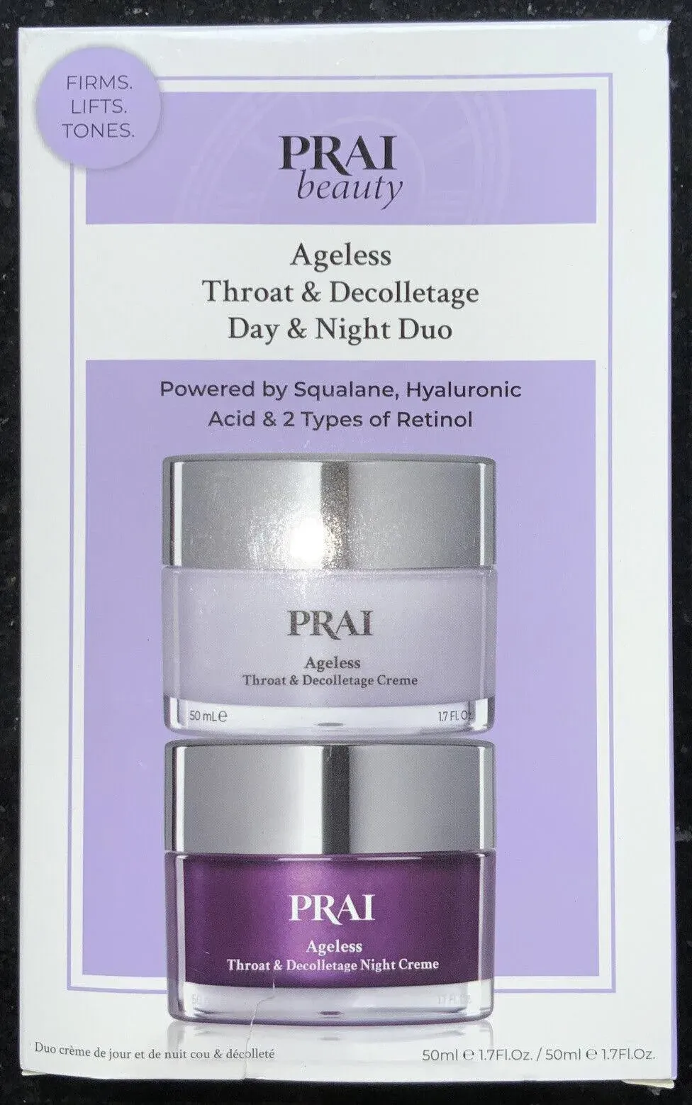 PRAI Beauty Ageless Throat & Decolletage Day & Night Duo