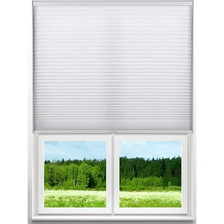 Arlo Blinds Single Cell Light Filtering Cordless Cellular Shades Color: Pure White Size: 32.5 Wx60 H