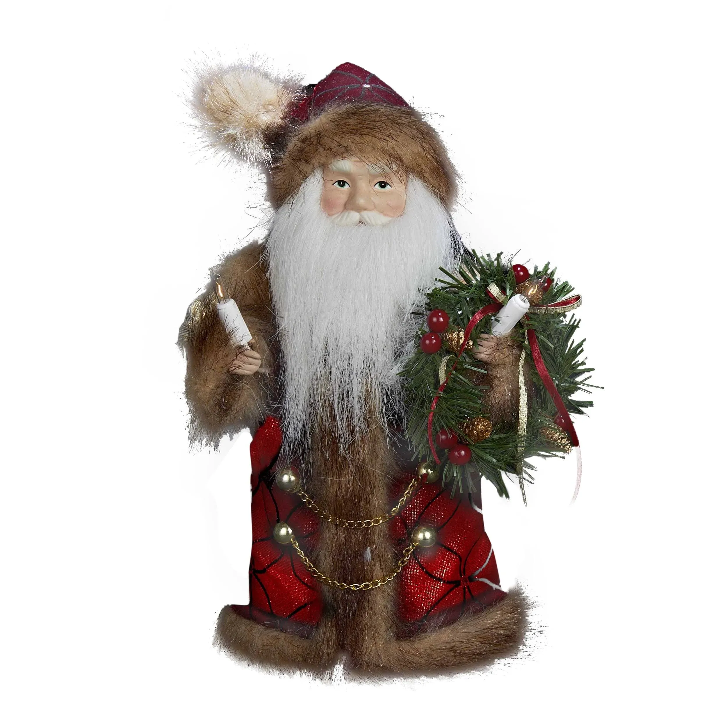 Kurt Adler 10-Inch Santa Tree Topper