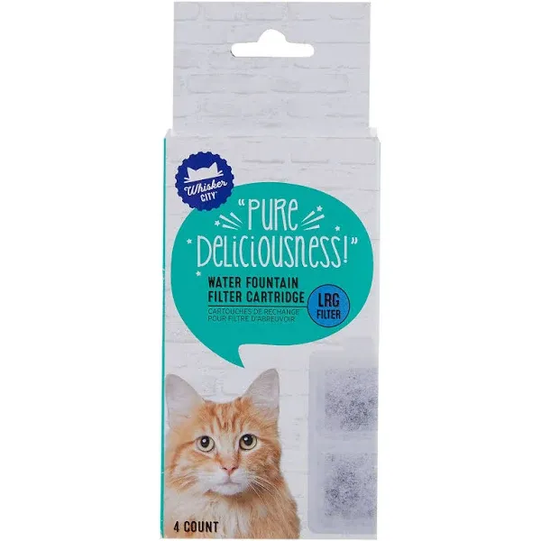 Whisker City Water Fountain Filter Cartridges - 4 Pack | PetSmart