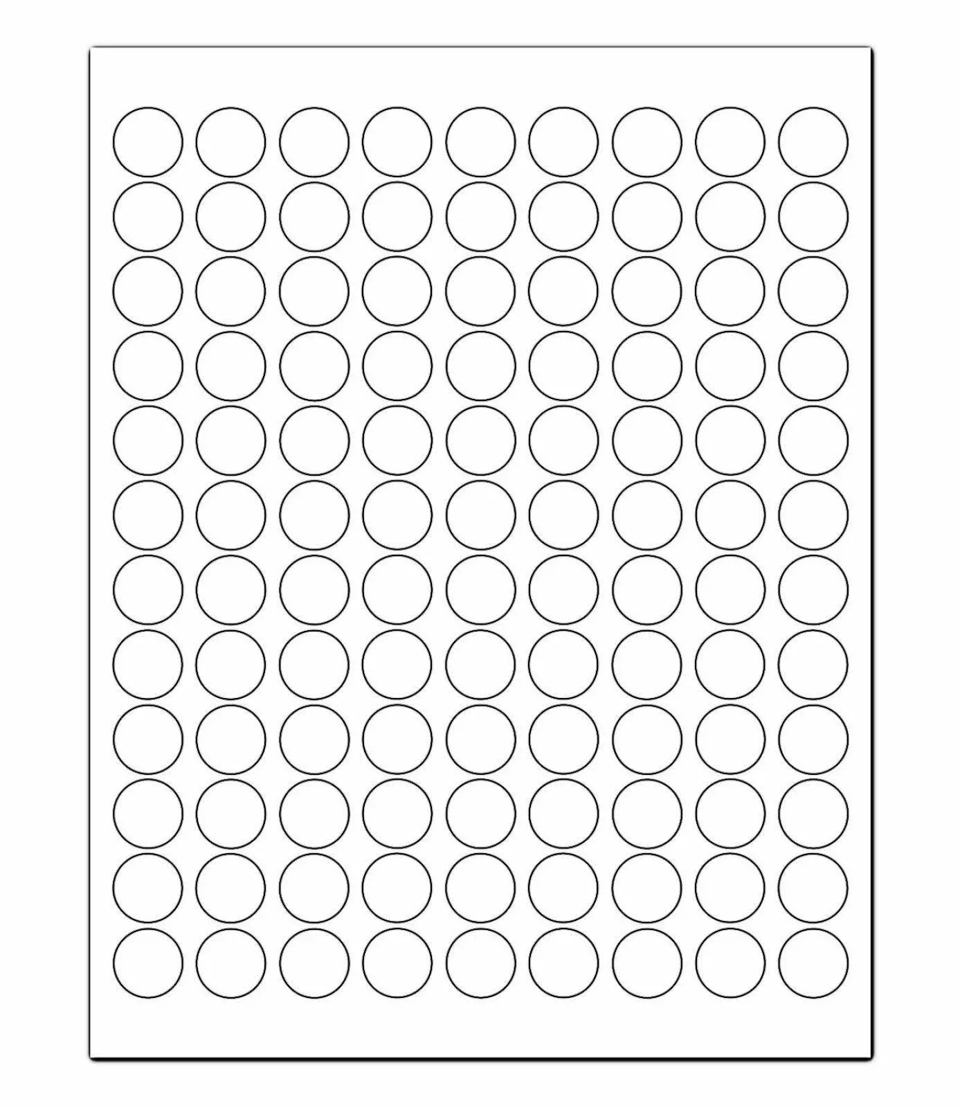 ChromaLabel 3/4 inch Round Labels for Laser &amp; Inkjet Printers | 2,700/Pack