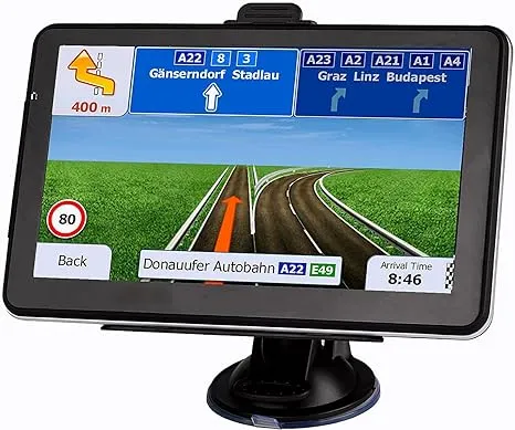 GPS Navigation for Car, Latest 2024 Map 7 inch Touch Screen Car GPS 256-16GB, Voice Turn Direction Guidance, Support Speed and Red Light Warning, Pre-Installed North America Lifetime map Free Update