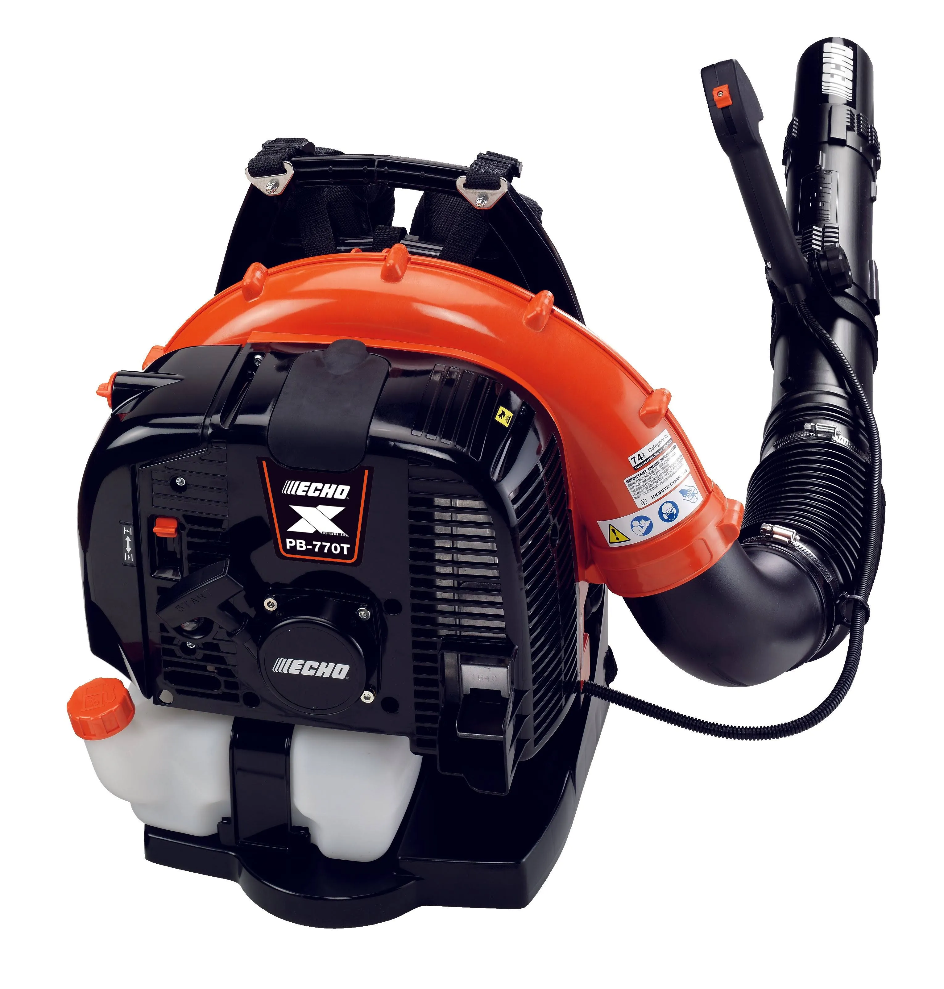 PB-770T - Echo Backpack Blower - Commercial Grade 63.3 cc, Gas, 756 CFM, 234 MPH, 5-yr Consumer Warranty!