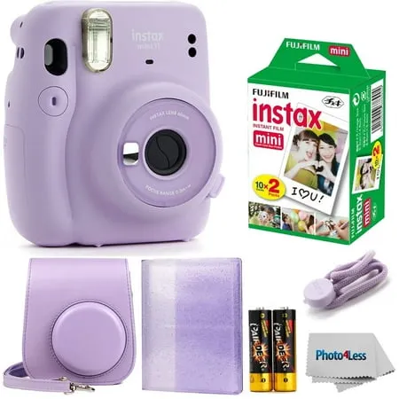 Fujifilm Instax Mini 11 Instant Camera - Lilac Purple + w/60-pack