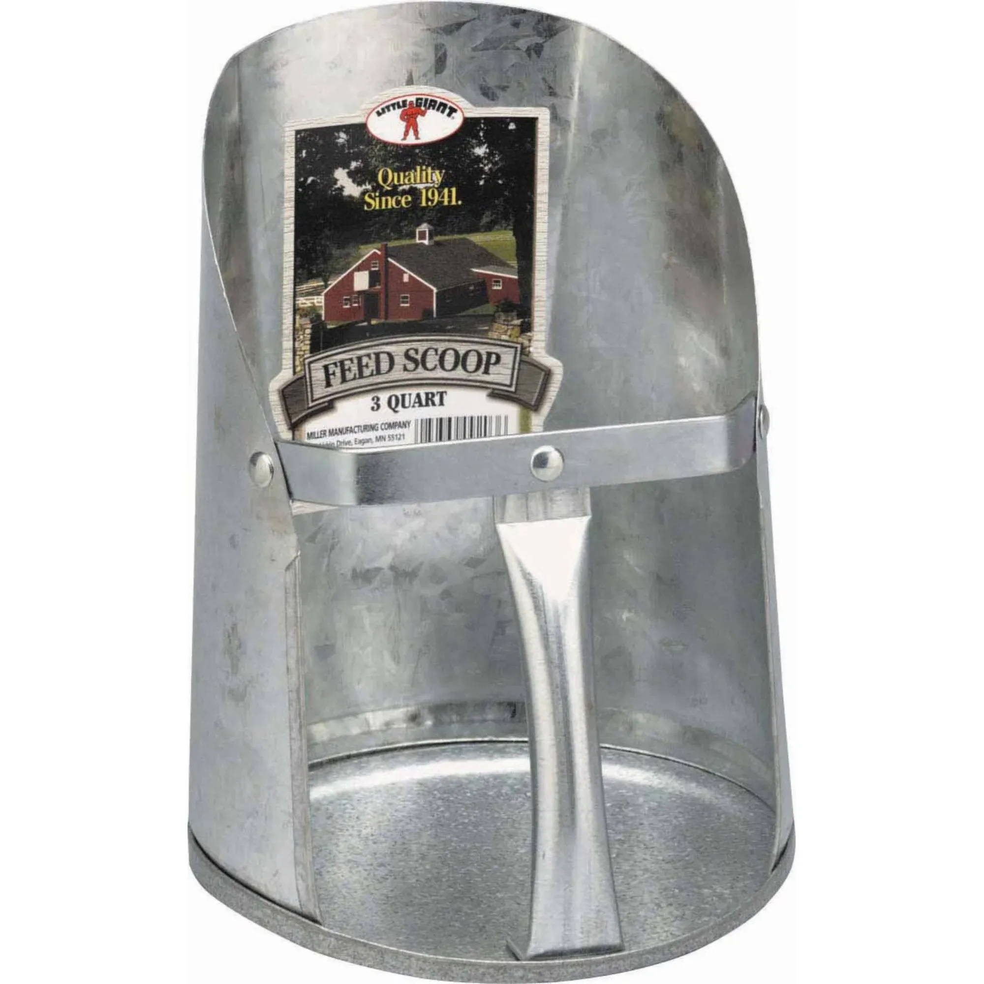 Little Giant 3 Quart Galvanized Feed Scoop