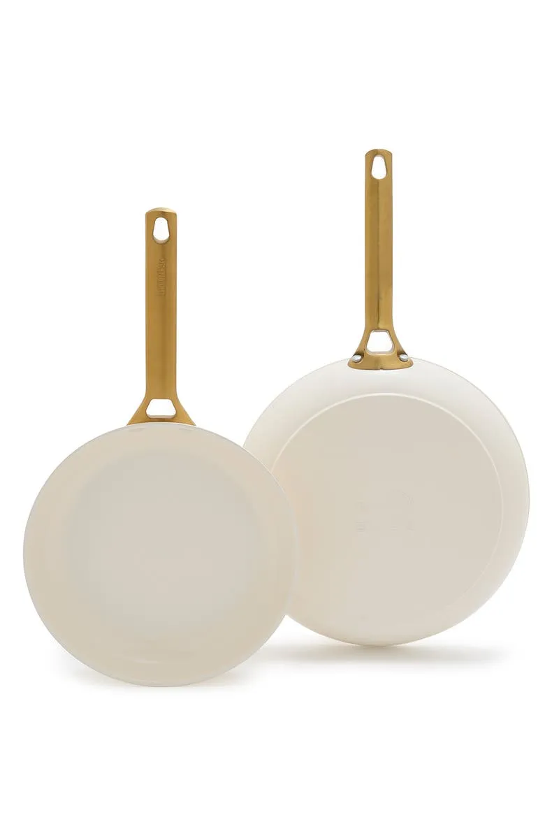 GreenPan Reserve Set of 2 Ceramic Nonstick Frying Pans - Sky Blue