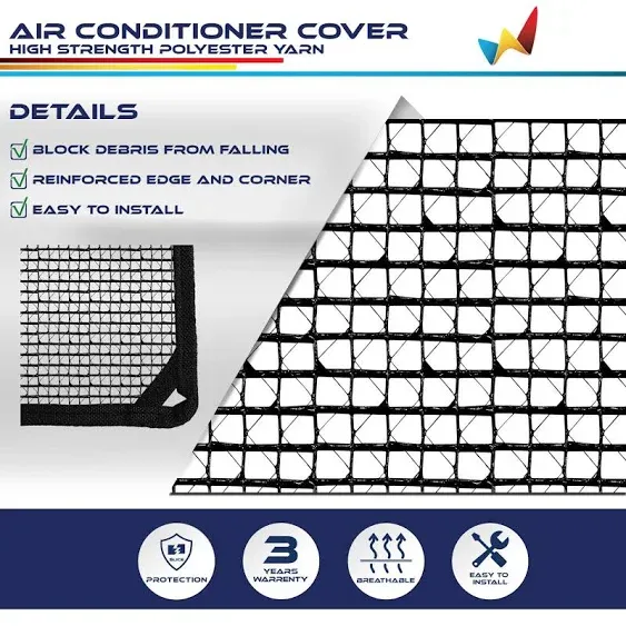 Air Conditioner Cover AC Unit Mesh Cover Outside AC Compressor Condenser Outdoor