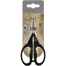 Tim Holtz Non-Stick Micro Serrated Mini Snips - 5"