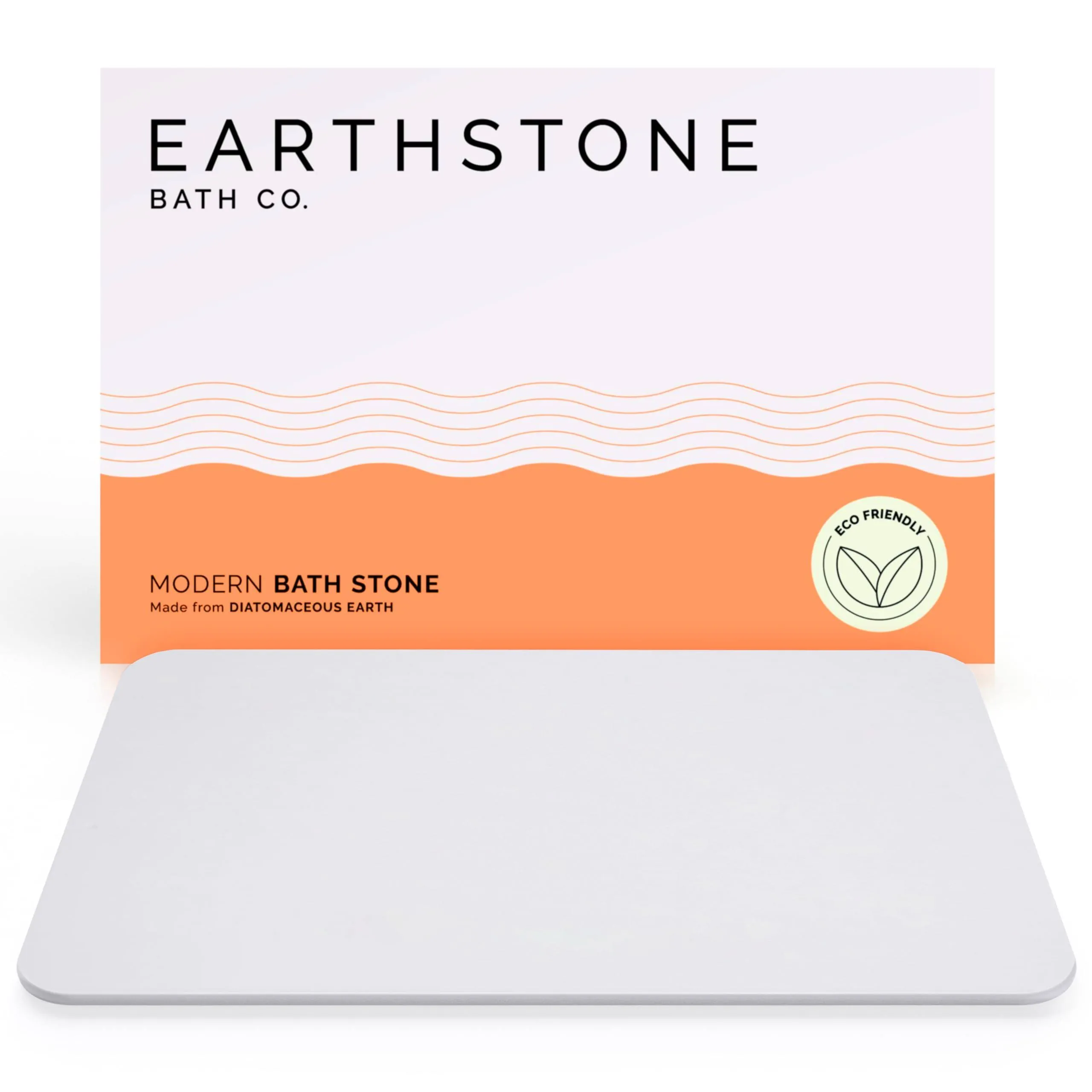 Earthstone - Stone Bath Mat, Natural Stone Bath Mats for Bathroom, Ultra-Absorbent Diatomite Stone Bath Mat, Non-Slip Fast-drying Diatomaceous Earth