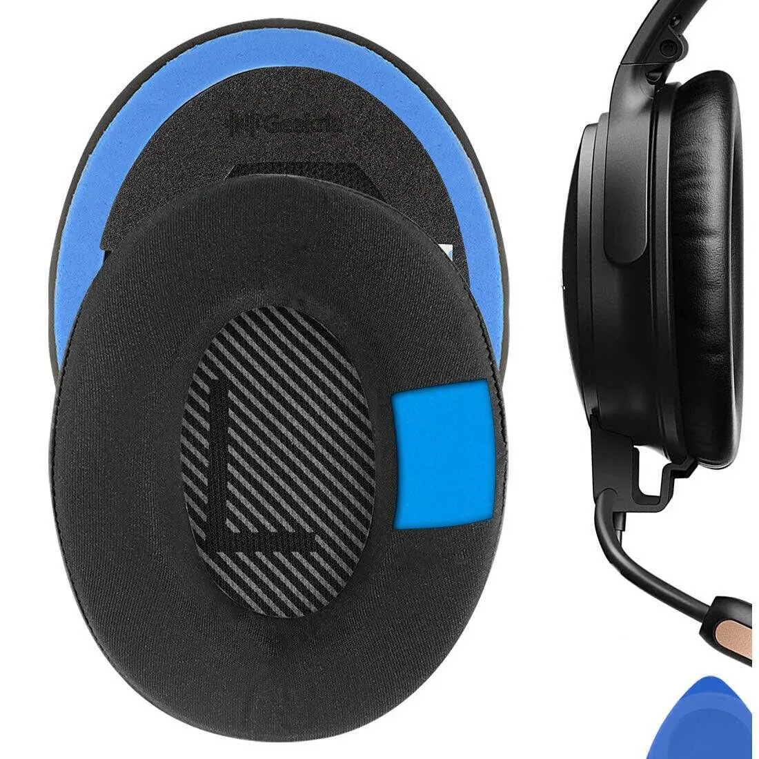 Geekria Sport Cooling Gel Replacement Ear Pads for Bose QC45, QC35, QC35 ii, QC35 ii Gaming, QC15 QC25, AE2, AE2i, AE2w, SoundTrue, SoundLink AE, QCSE, New Quietcomfort Ear Cups Cover Repair Parts