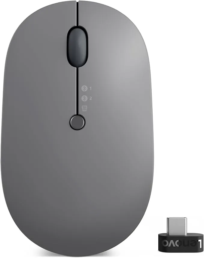 Lenovo Go Wireless Multi-Device Mouse (Storm Grey)