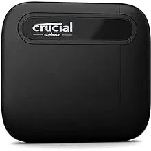 Crucial - X6 SE 1TB External USB-C/USB-A Portable SSD - Black