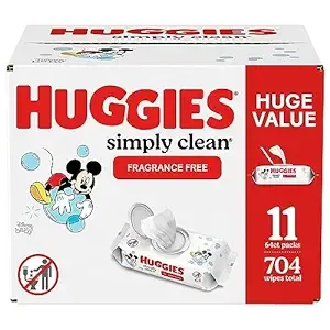 Huggies Baby Wipes Simply Clean Unscented