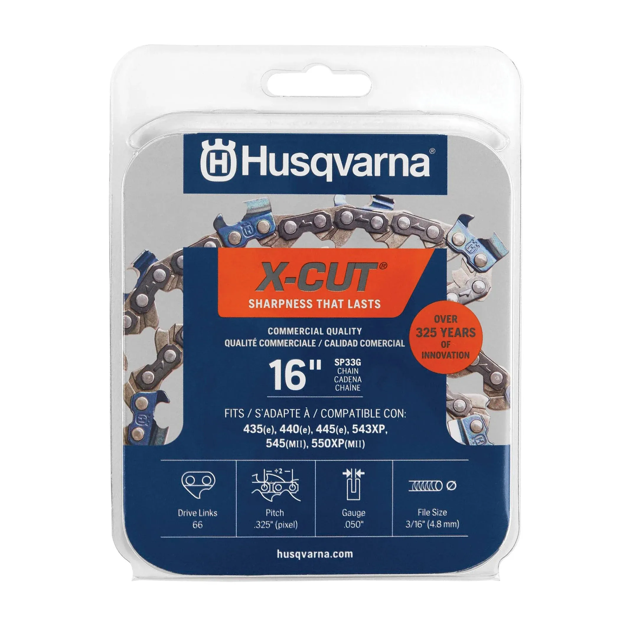 Husqvarna 16" X-Cut SP33G Chain