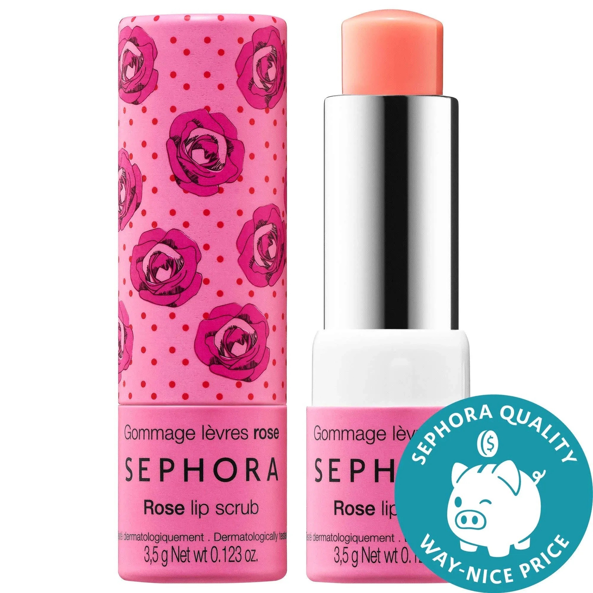 Sephora Collection Lip Balm & Scrub Rose - 0.123 oz