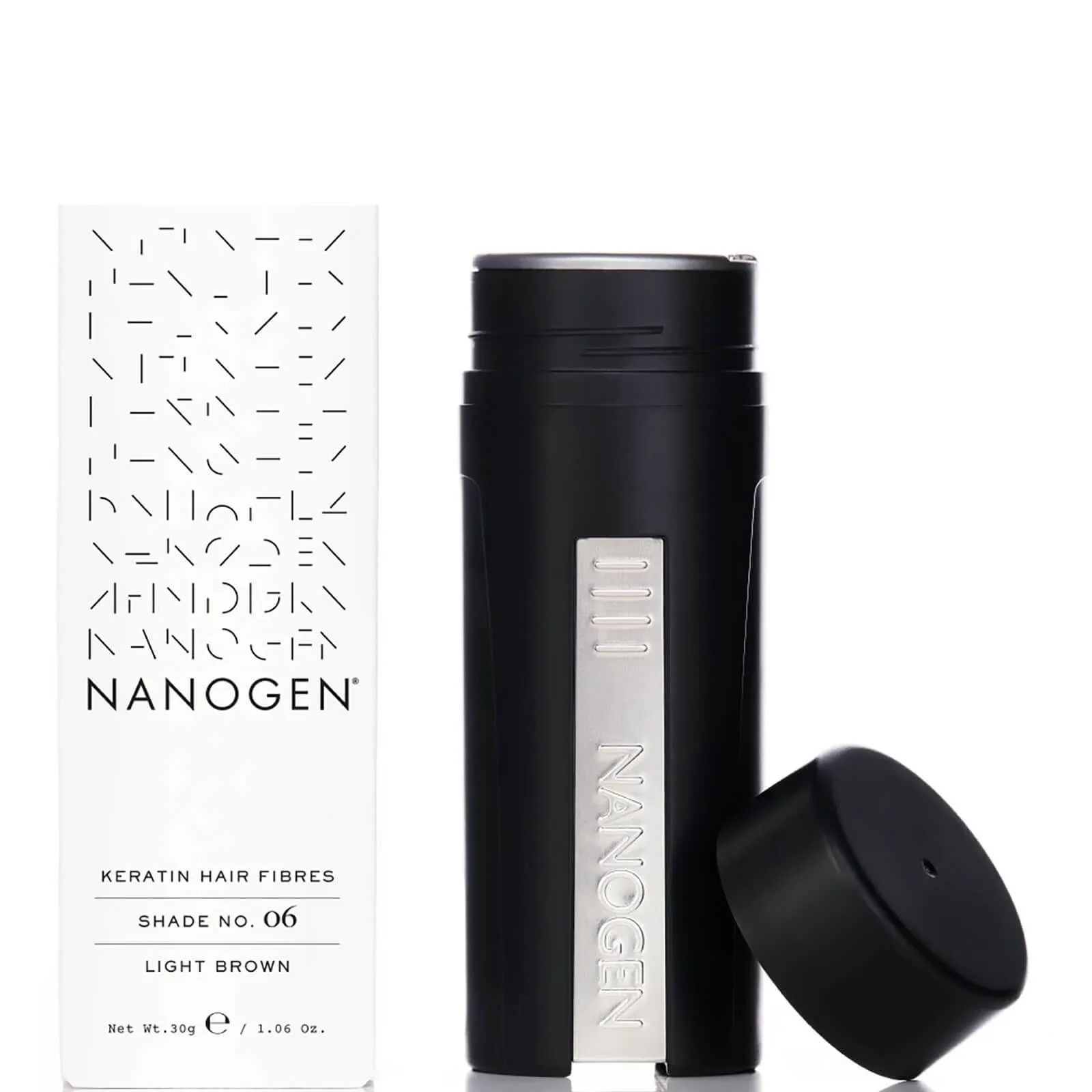 Nanogen Keratin Hair Fibers, 30g - Light Brown (06) 07/2026