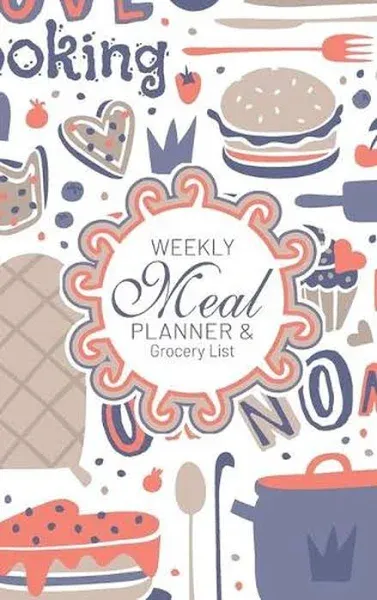 Weekly Meal Planner and Grocery List Notebook-52 Week Spiral-Bound Meal Planner ...