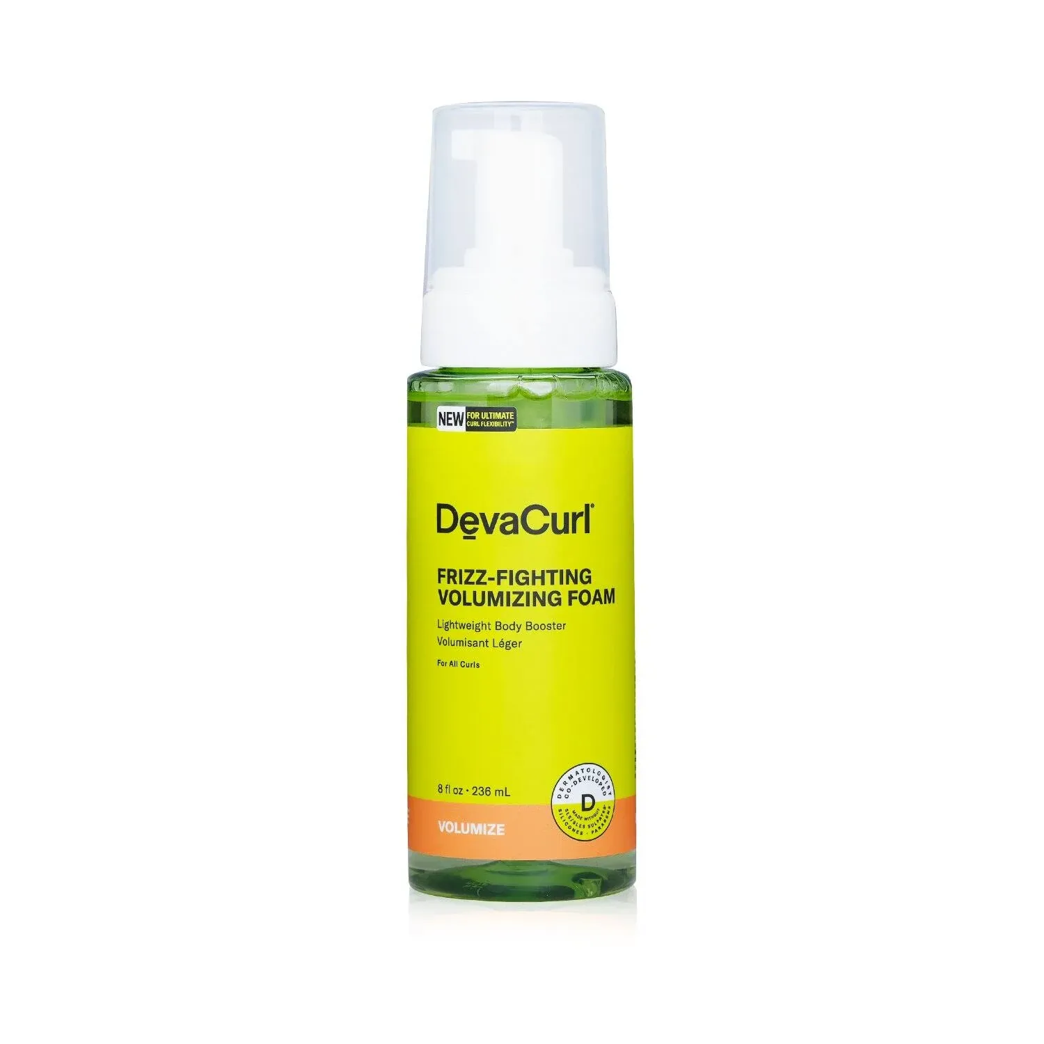 DevaCurl Frizz-Free Volumizing Foam, 8oz