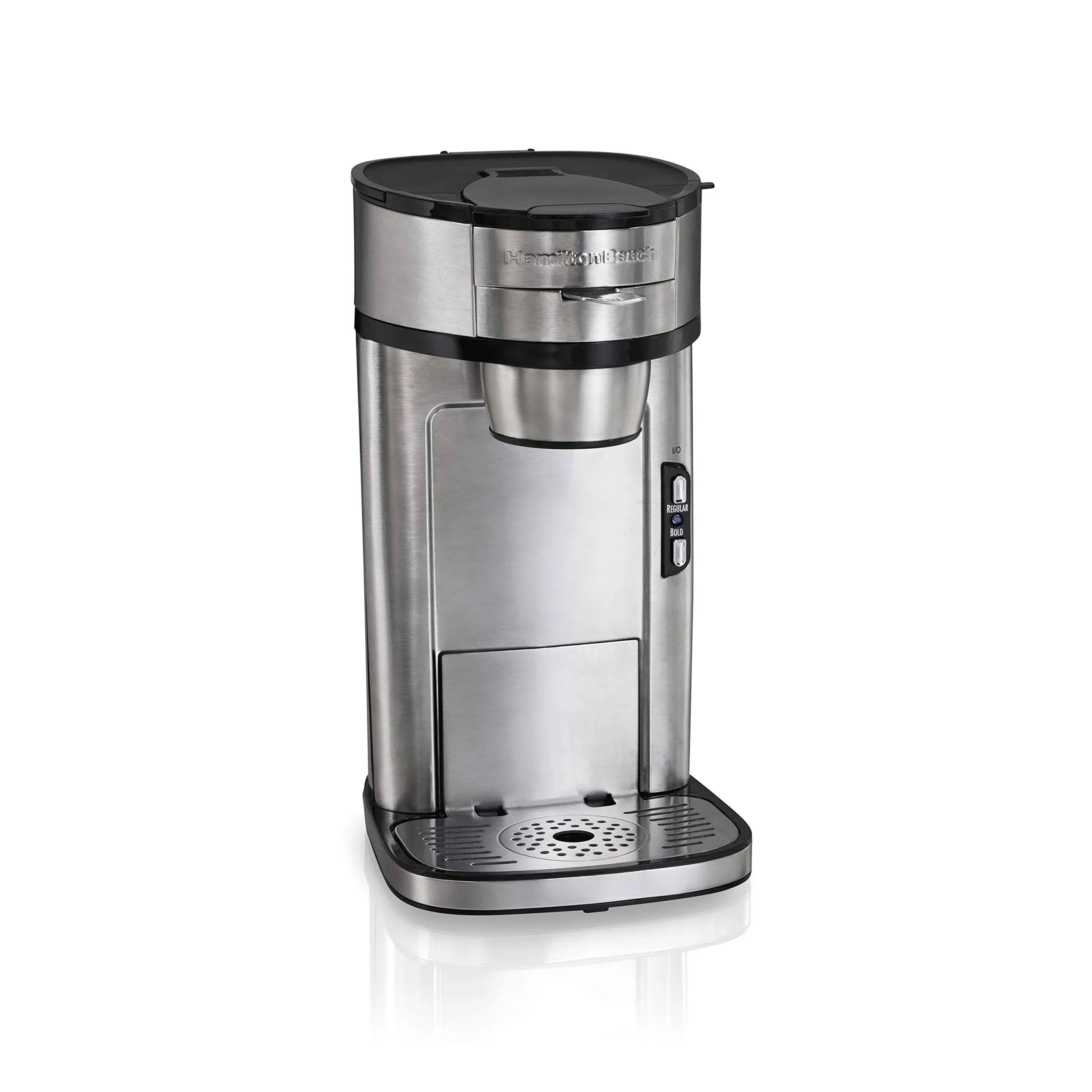 Hamilton Beach The Scoop Single Serve Coffee Maker &amp; Fast Grounds Brewer, Brews