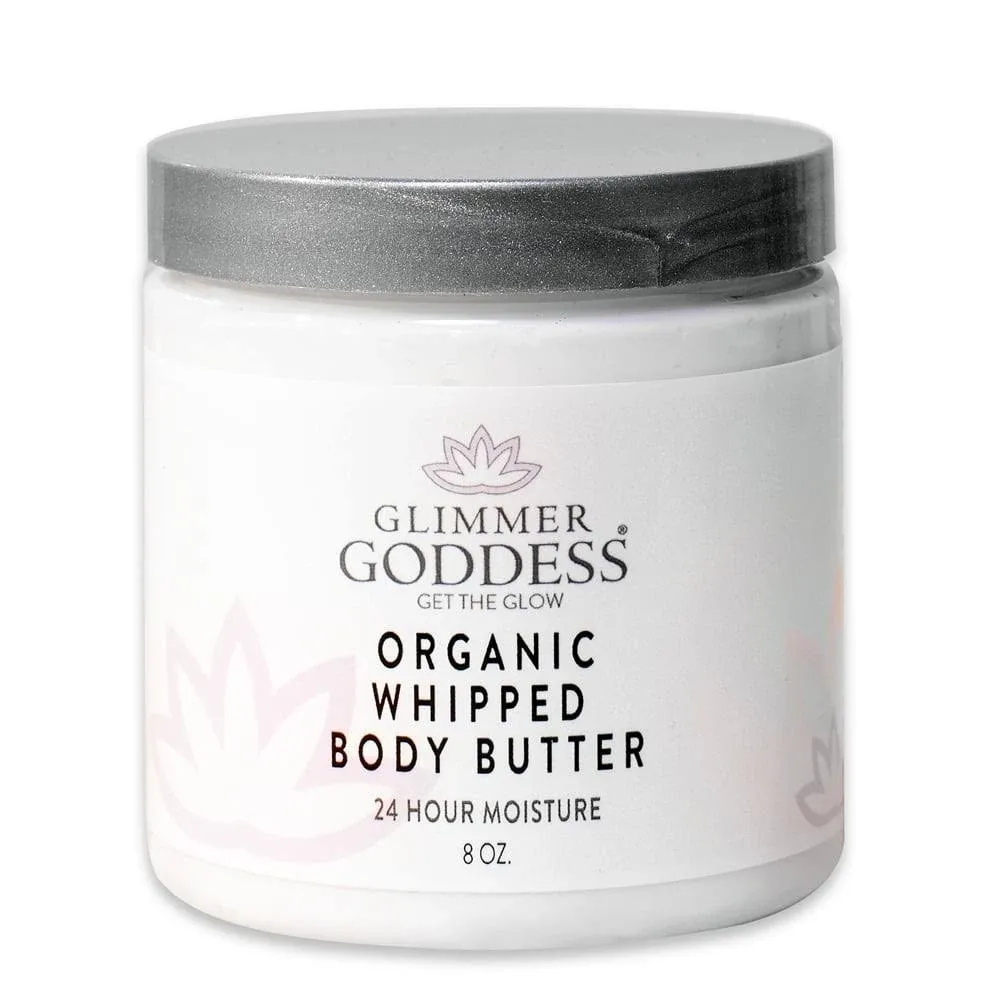 Glimmer Goddess Organic Whipped Body Butter Vegan 24 Hr Hydration