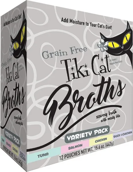 Tiki Cat Broth Pouch Variety Pack 1.3oz