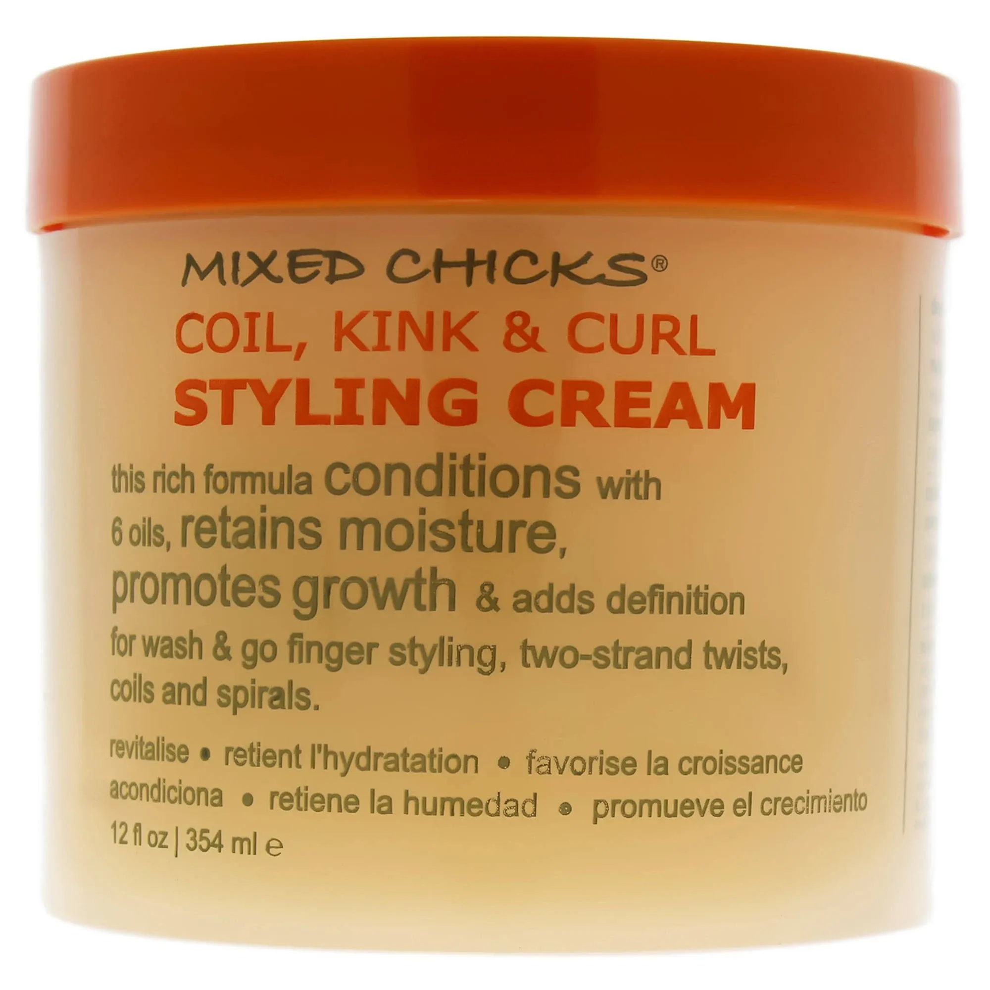 Mixed Chicks Coil Kink & Curl Styling Cream - 12 fl oz jar