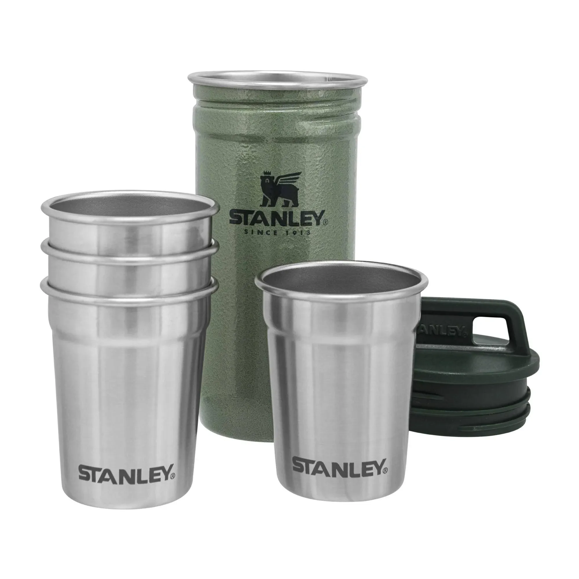 Stanley Adventure Nesting Shot Glass Set Hammertone Green