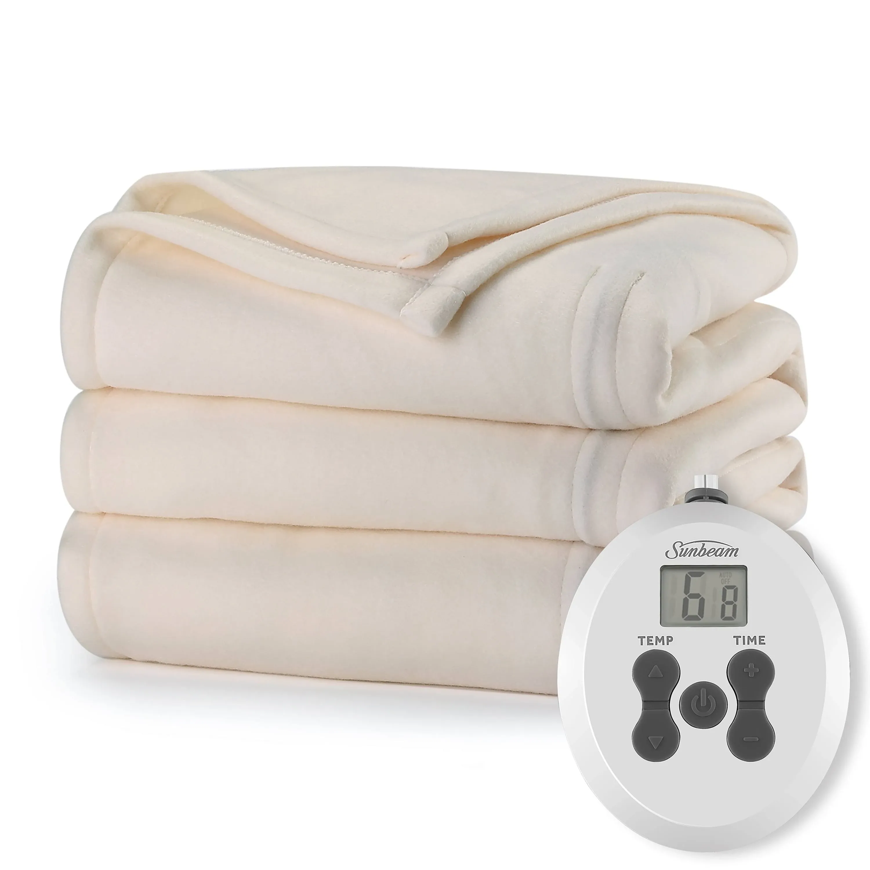 Sunbeam Cream Ultrafleece Heated Blanket - Full