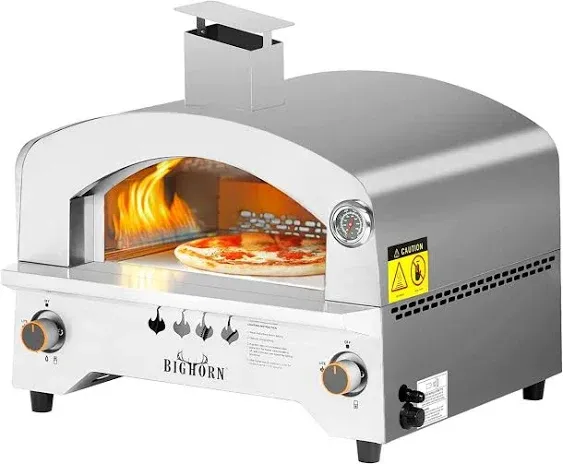 Portable Propane Pizza Oven With 13 Stone & Stainless