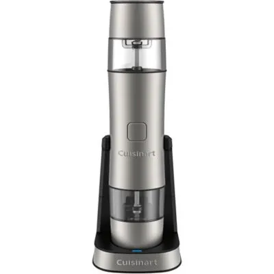 Cuisinart SG-3 Rechargeable Salt, Pepper and Spice Mill Mini Prep Plus Food Processor, Stainless Steel 