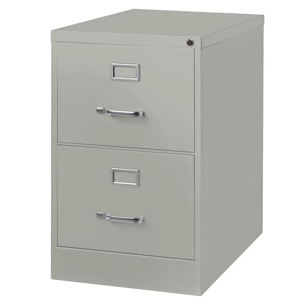 Hirsh 26.5-in Deep 2 Drawer Legal Width Vertical File Cabinet Black