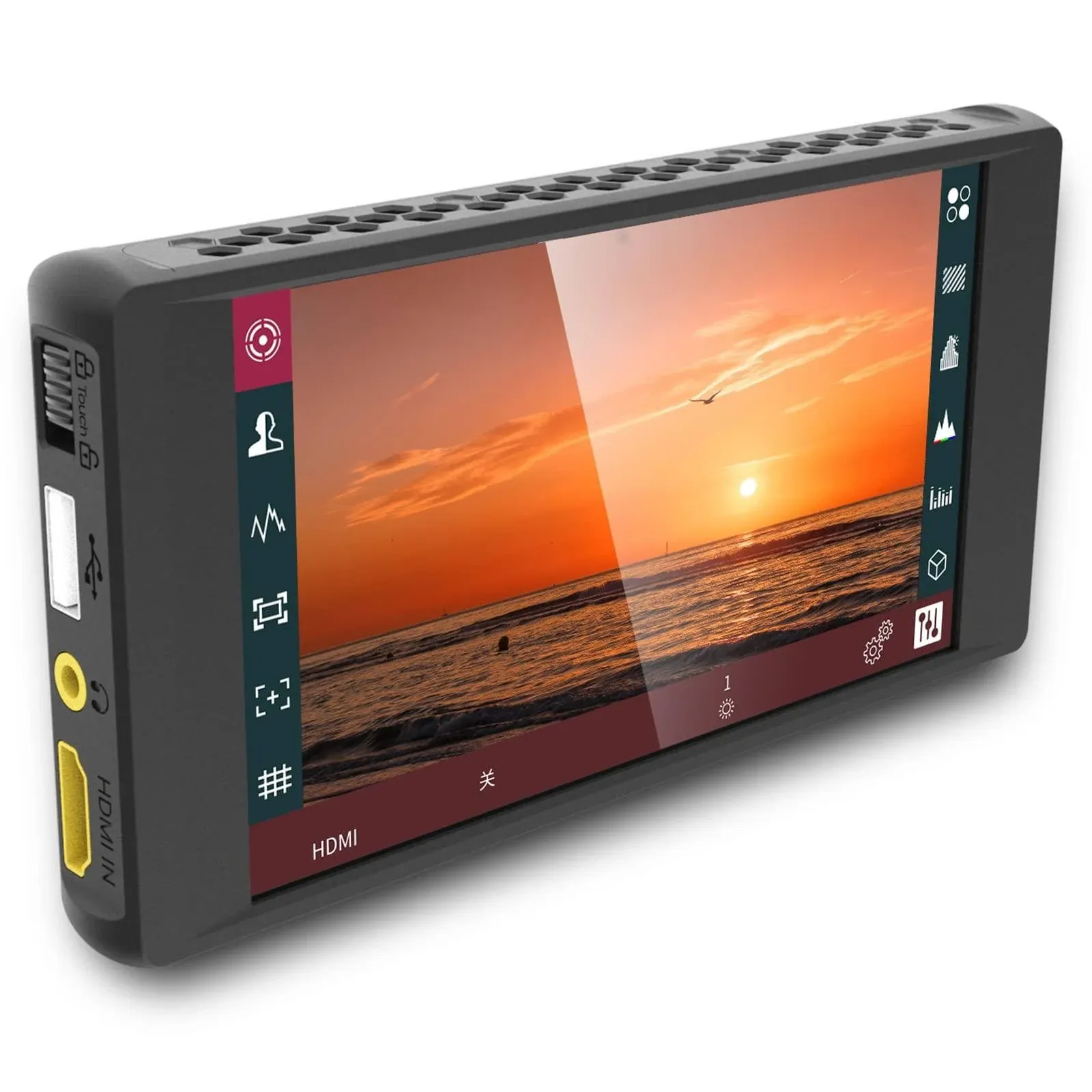 Portkeys PT6 Touchscreen Camera Field Monitor (5.2 Inch) Wide Color for DSLR