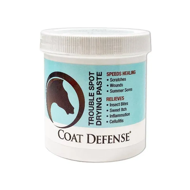 COAT DEFENSE Trouble Spot Drying Paste for Horses - Natural Equine Wound Care?