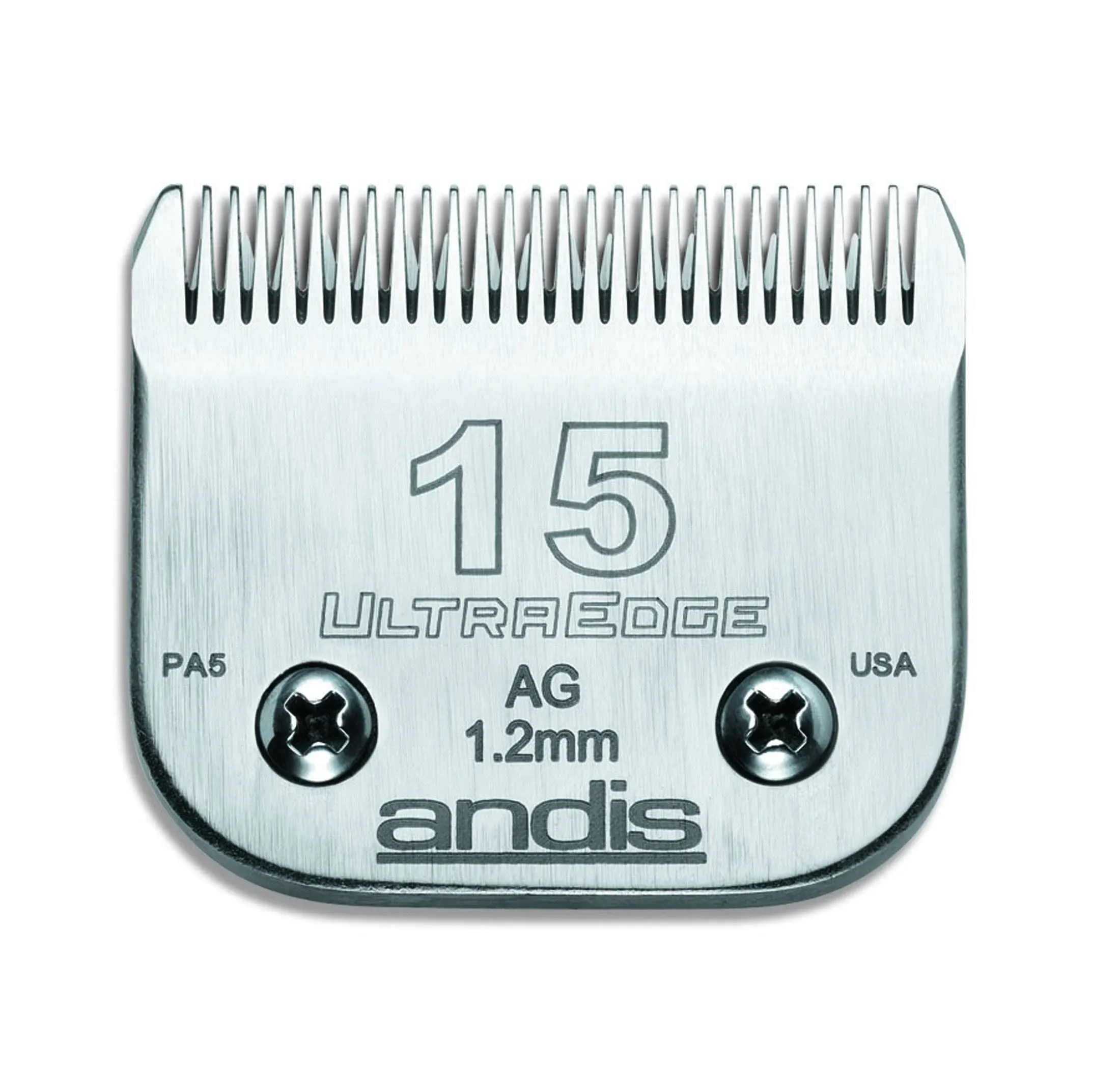 Andis – 64123, Ultra Edge Detachable Dog Clipper Blade – Carbon-Infused Steel, Long-Lasting Sharp Edges with Deep Teeth, Removes Hair 3/8-Inch (9.5 mm) - Fits AG, AGC, BDC Models - Size-4 FC, Chrome