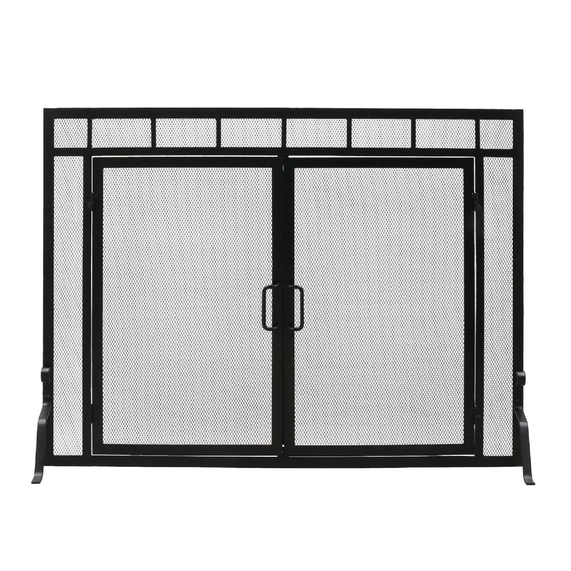 Minuteman Sidelight Classic Fireplace Screen with Doors