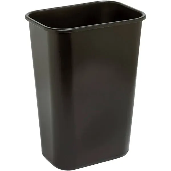 10.25 Gallon Plastic Trash Can Wastebasket Space Efficient Easy Clean Indoor Use