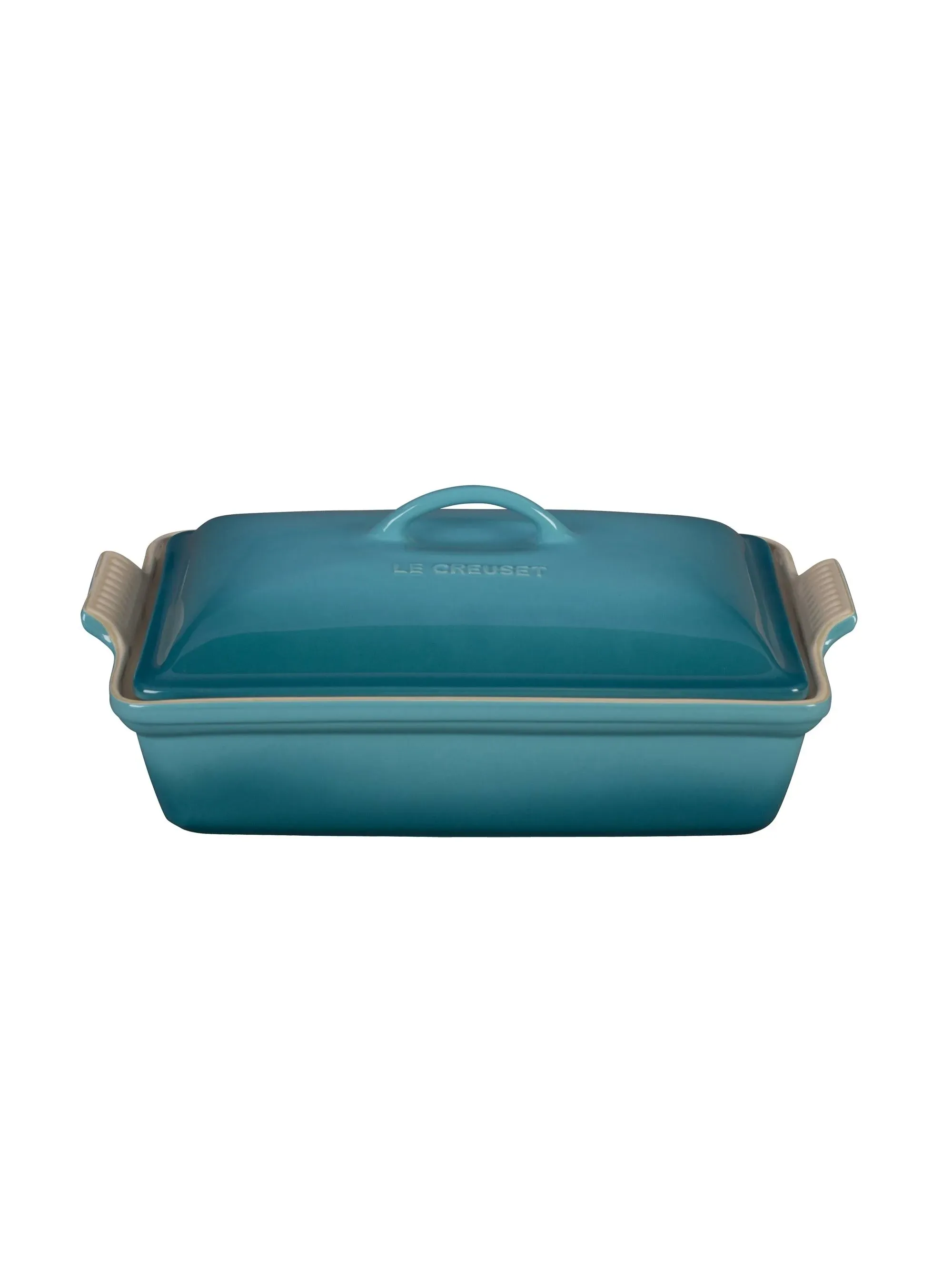 Le Creuset 4 qt. Rectangular Heritage Covered Casserole | Sea Salt