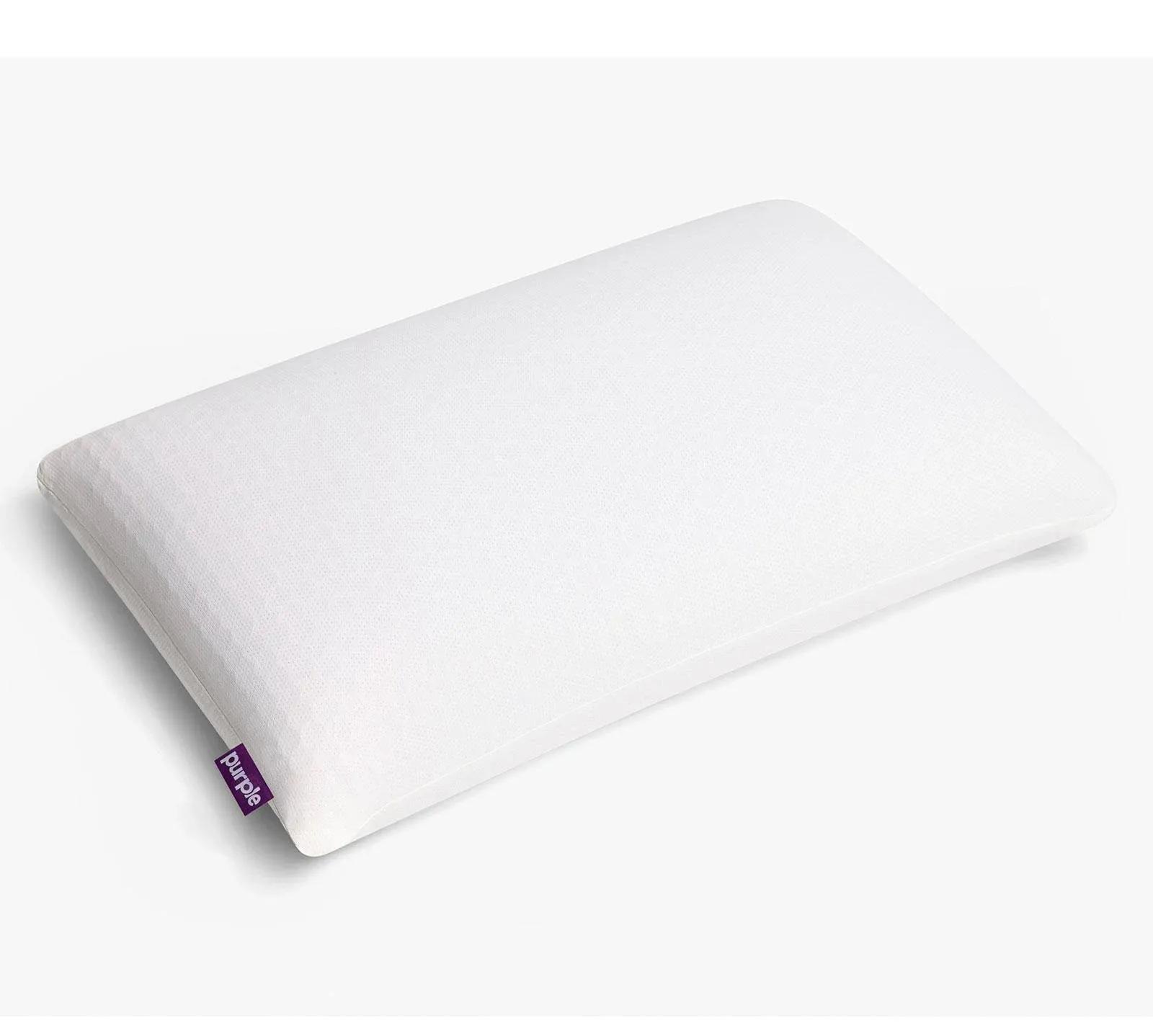 Purple Harmony Pillow, Standard - Tall, White 